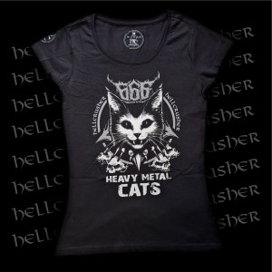 Dámské tričko HEAVY METAL CATS